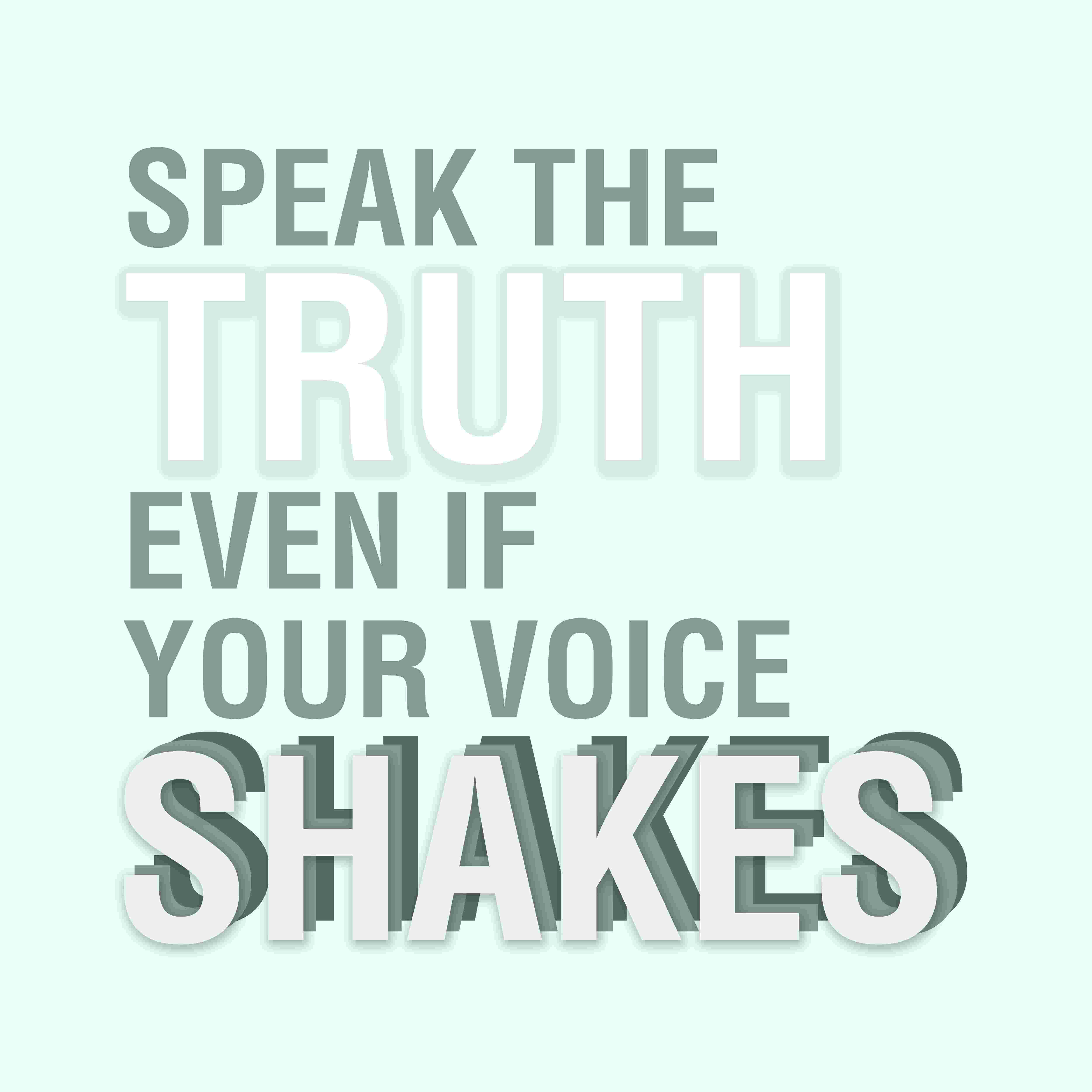 Trinx Speak The Truth Typography Wayfair